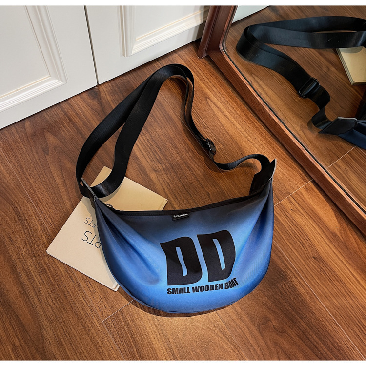 Чанта за рамо с универсален стил, оксфорд плат, чанта за подмишница, подплата от найлон, цип за затваряне.