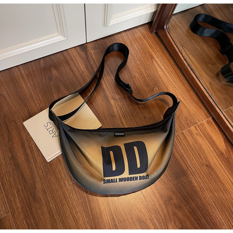 Чанта за рамо с универсален стил, оксфорд плат, чанта за подмишница, подплата от найлон, цип за затваряне.