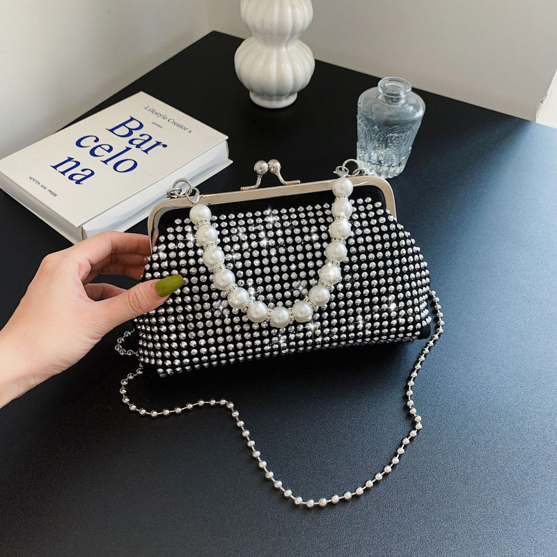 Nothing Birkin-stil torba od Oxford platna, horizontalni kvadratni oblik, zaključavanje, unutarnji patch džep