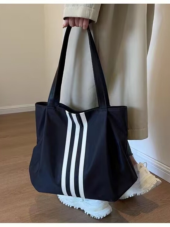 Geantă de voiaj din nailon, cu căptușeală Oxford, închidere cu fermoar, formă verticală pătrată