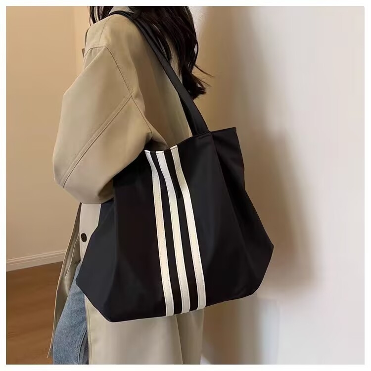 Geantă de voiaj din nailon, cu căptușeală Oxford, închidere cu fermoar, formă verticală pătrată