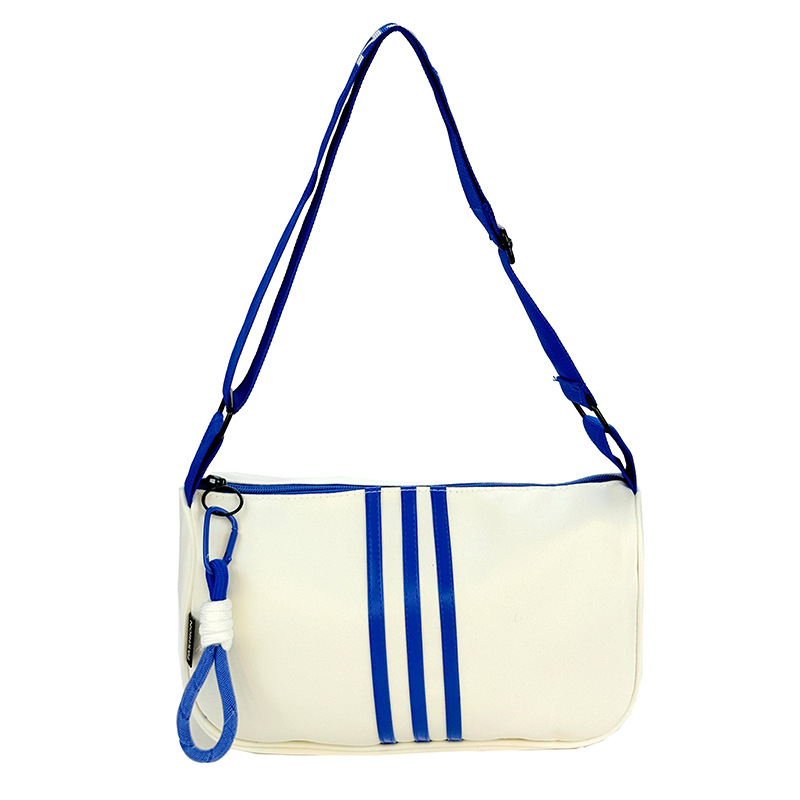 Korejskog stila crossbody torba s vodoravnim kvadratnim siluetom, Oxford tkanina, zatvarač, džep za telefon i dokumente