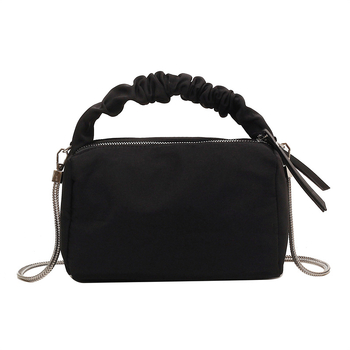 Torba Tote — ulični stil, Oxford platno, zatvarač, vodoravni kvadratni oblik, s jednom naramenicom
