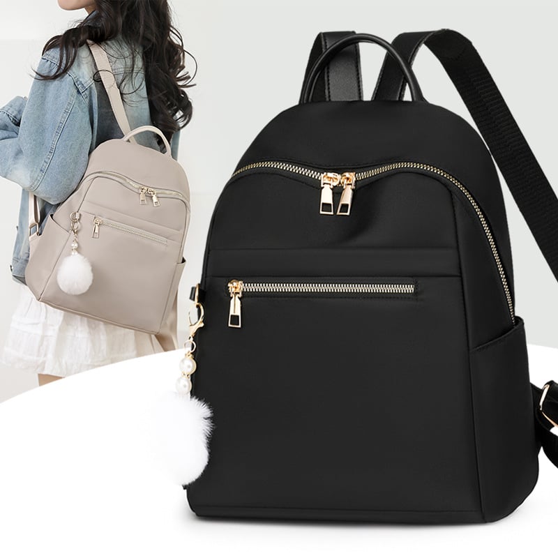 Rucsac pentru femei, Nailon, Primăvara 2025, Închidere cu fermoar, Buzunar cu fermoar, Respirabil și impermeabil