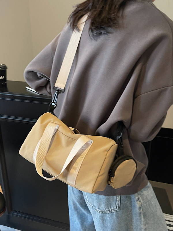 Belle Bird Tote Bag - Stil stradal, Material Oxford, Formă cilindrică