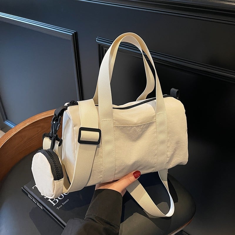 Belle Bird Tote Bag - Stil stradal, Material Oxford, Formă cilindrică