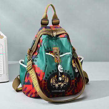 Ženski ruksak od Oxford platna - gradski stil, zatvaranje na zip, mekana konstrukcija, unutarnji džep sa skrivenim zatvaračem, unutarnji patch džep