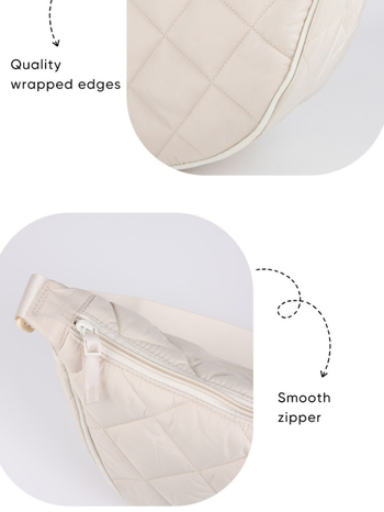 Geantă de umăr crossbody cu formă de dumpling, din material Oxford, stil urban simplu, fermoar, buzunar interior pentru telefon