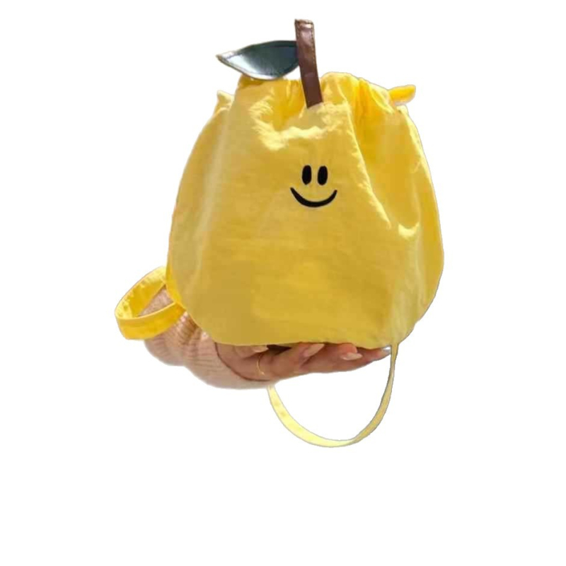 Geantă bucket cu șnur, din pânză Oxford, buzunar pentru telefon, două curele, stil urban minimalist