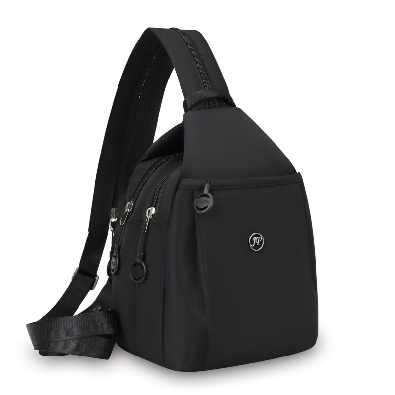 Najlonska crossbody torba | vertikalni kvadratni oblik | zatvarač | pretinac za mobitel | ležerni stil