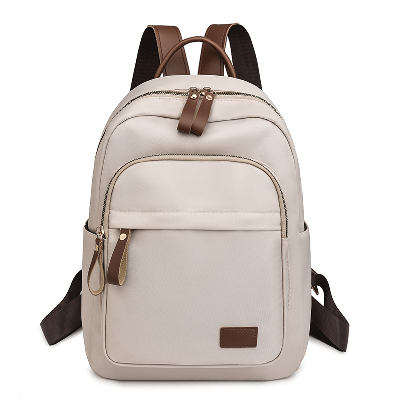 Ženski ruksak, najlon, gradski stil, zatvarač, laminirana džep na zip, unutarnja pregrada