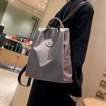 Oxford ženski ruksak s zaštitom od krađe, zatvaranje na zip, unutarnji džepovi: zip džep, džep za telefon, džep za dokumente, 3D vanjski dizajn, vodootporan i otporan (Spring 2025)