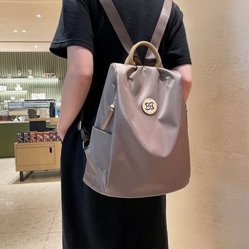 Oxford ženski ruksak s zaštitom od krađe, zatvaranje na zip, unutarnji džepovi: zip džep, džep za telefon, džep za dokumente, 3D vanjski dizajn, vodootporan i otporan (Spring 2025)