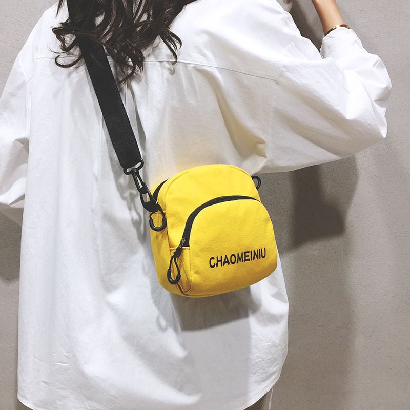 Crossbody torba s urbanim minimalističkim stilom, od Oxford platna, kvadratnog oblika, sa jednom trakom, za dnevnu upotrebu