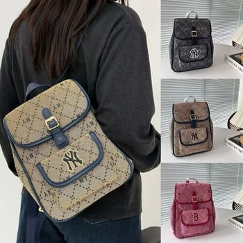 Ruksak uličnog stila, materijal pamuk-lan, podstava Oxford, zatvaranje preklopom, unutarnja džep za telefon i džep sa zatvaračem, srednja čvrstoća, pogodan za svakodnevnu uporabu