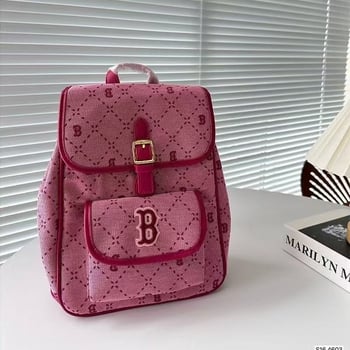 Ruksak uličnog stila, materijal pamuk-lan, podstava Oxford, zatvaranje preklopom, unutarnja džep za telefon i džep sa zatvaračem, srednja čvrstoća, pogodan za svakodnevnu uporabu