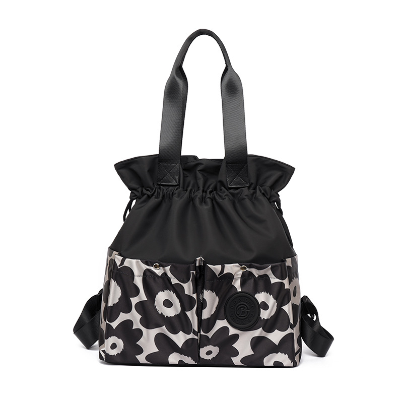 Ženski ruksak s šnornim zatvaračem od Oxford platna; džep za telefon; vanjski otvoreni džep; prozračan