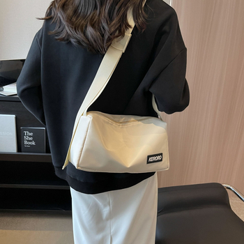 Crossbody torba od Oxford platna, horizontalno kvadratnog oblika, zatvarač za zatvaranje, unutarnji džep sa zatvaračem, pamuk podstava