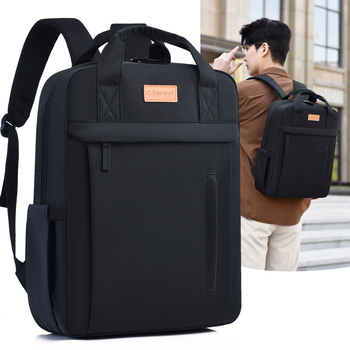 Vízálló Oxford vászon hátizsák, 36-55L, 15 hüvelykes laptophoz, légpárnás vállpánttal