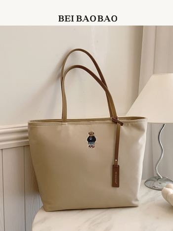 North Bag Tote torba — urbani stil jednostavnosti, Oxford platno, vodoravni kvadratni oblik, zatvarač