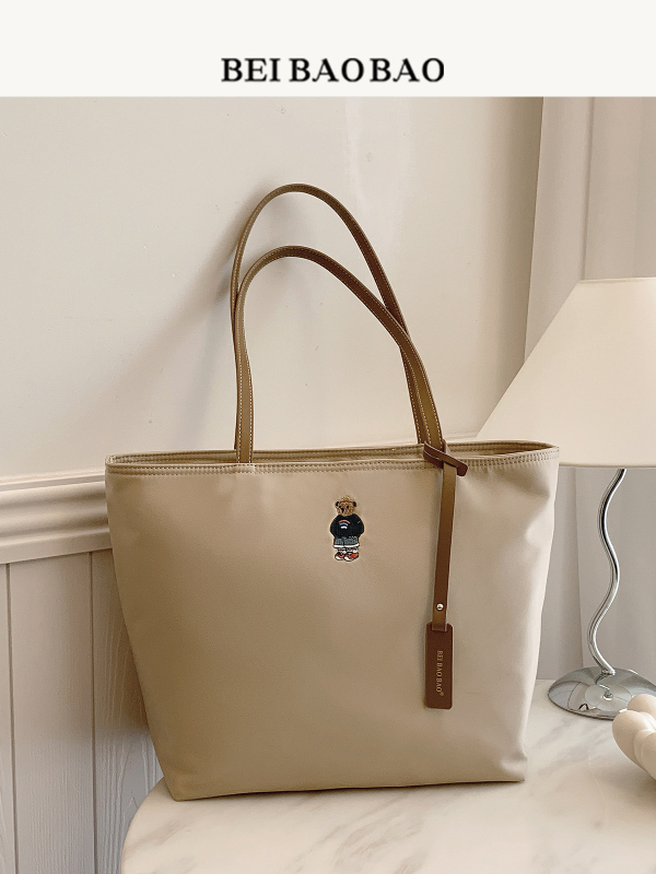 North Bag Tote torba — urbani stil jednostavnosti, Oxford platno, vodoravni kvadratni oblik, zatvarač