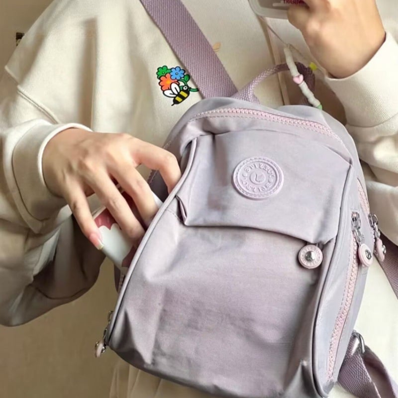 Ruksak | Unisex stil, poliester, proljeće 2023, laminirani džep na zip, svakodnevna uporaba