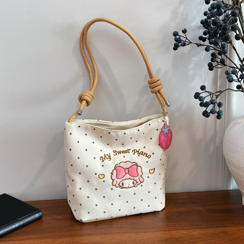 Bucket bag – Oxford tkanina, svjež i sladak stil, najlonska podstava, jesen 2025