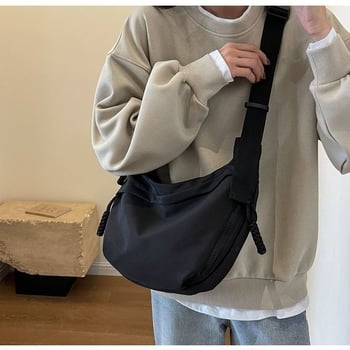 Crossbody Dumpling torba — Oxford platno, najlonska podstava, zatvaranje zatvaračem, unutarnja pretinica za telefon