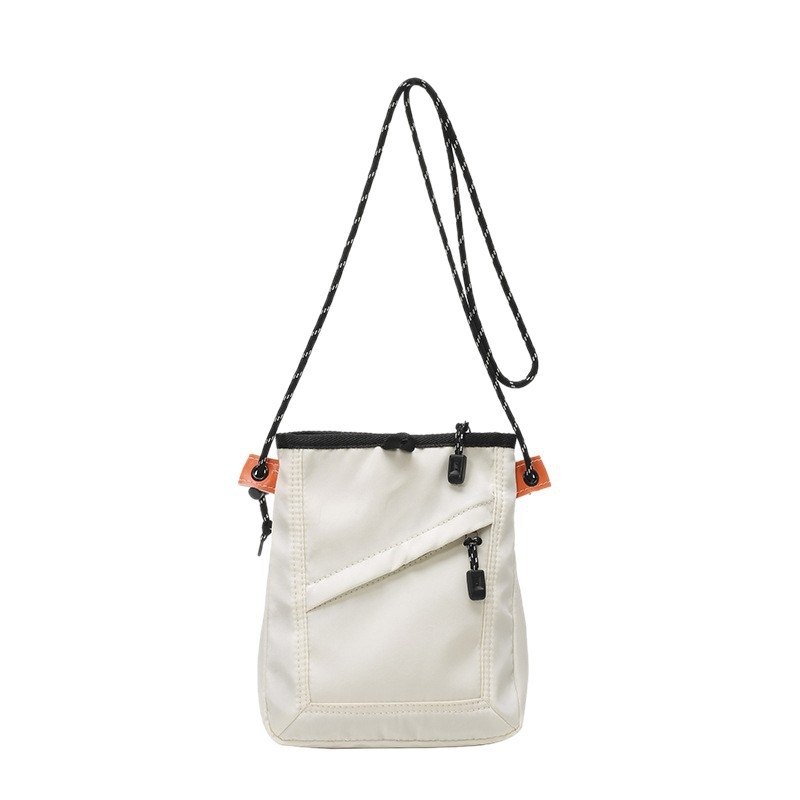 Unisex kvadratna crossbody torbica, vertikalni stil, Oxford tkanina, zatvarač sa šnimom, unutarnja džep sa zipom