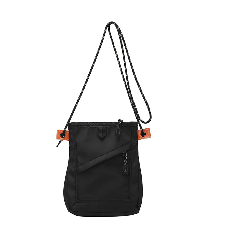 Unisex kvadratna crossbody torbica, vertikalni stil, Oxford tkanina, zatvarač sa šnimom, unutarnja džep sa zipom