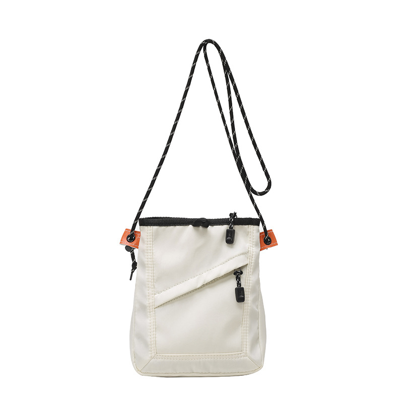 Unisex kvadratna crossbody torbica, vertikalni stil, Oxford tkanina, zatvarač sa šnimom, unutarnja džep sa zipom