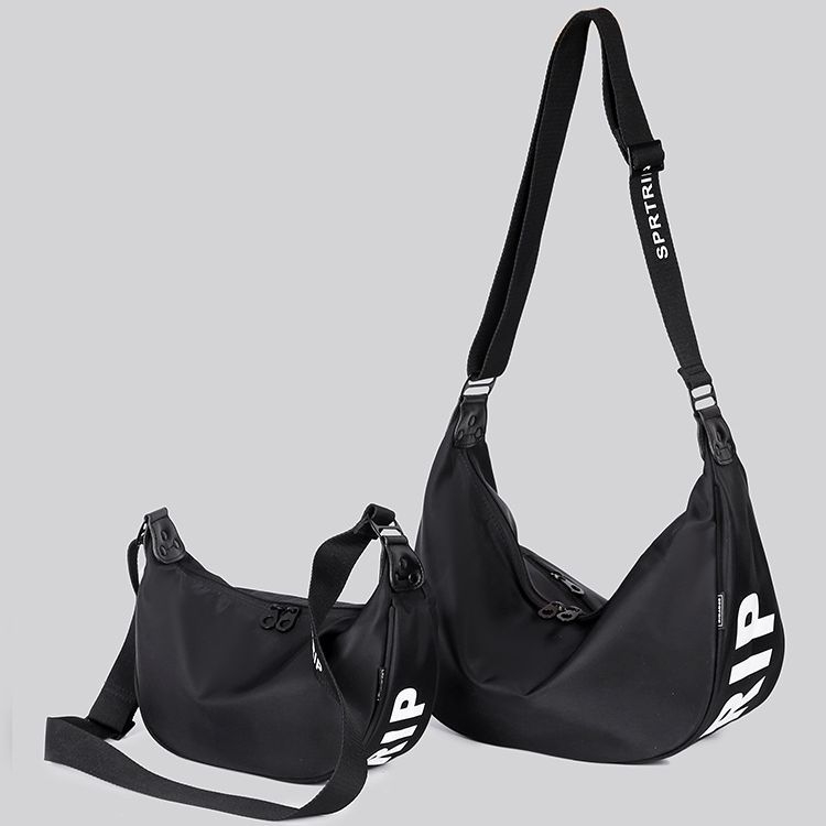 Casual crossbody torba od najlona Oxford, s printom slova, velika kapaciteta