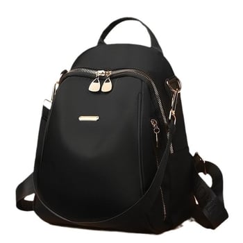 Ženski ruksak u gradskom stilu — Oxford platno, zatvarač, poliester podstava, unutarnja džep sa zatvaračem, unutarnji sloj