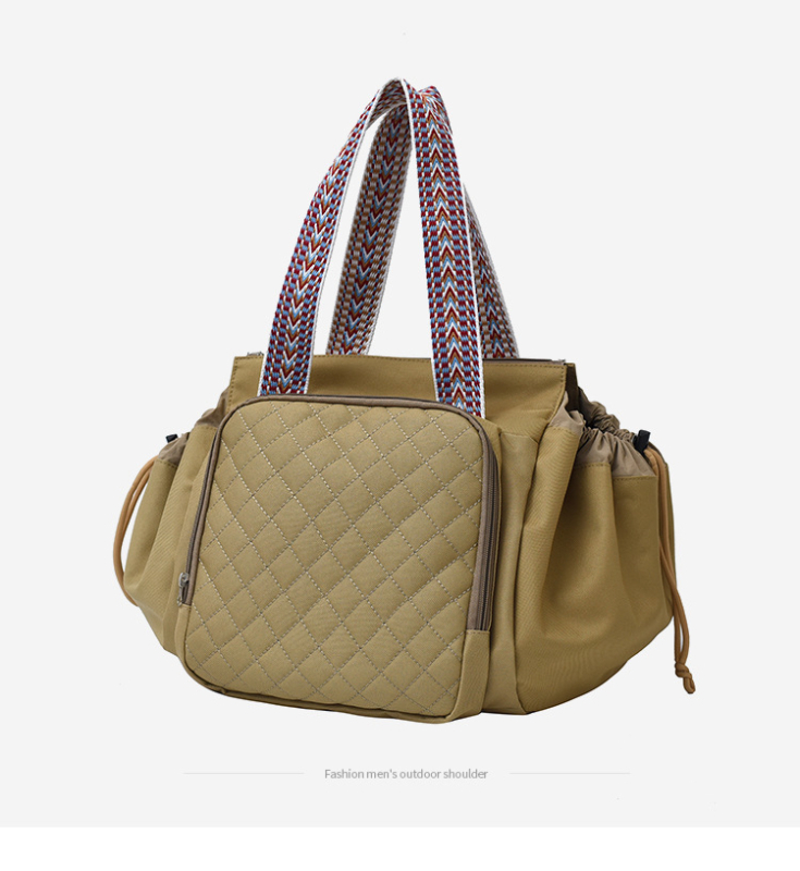 Majčinski ruksak, velik kapacitet, vodootporan, Oxford platno, zatvaranje na zip, s unutarnjim pretincima