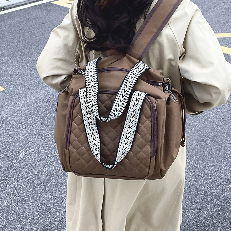 Majčinski ruksak, velik kapacitet, vodootporan, Oxford platno, zatvaranje na zip, s unutarnjim pretincima