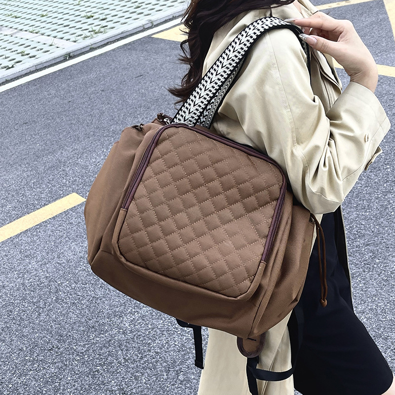 Majčinski ruksak, velik kapacitet, vodootporan, Oxford platno, zatvaranje na zip, s unutarnjim pretincima