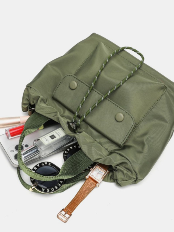 Unisex tote torba od Oxford materijala, vodoravni kvadratni oblik, magnetsko kopčanje, džep sa zatvaračem