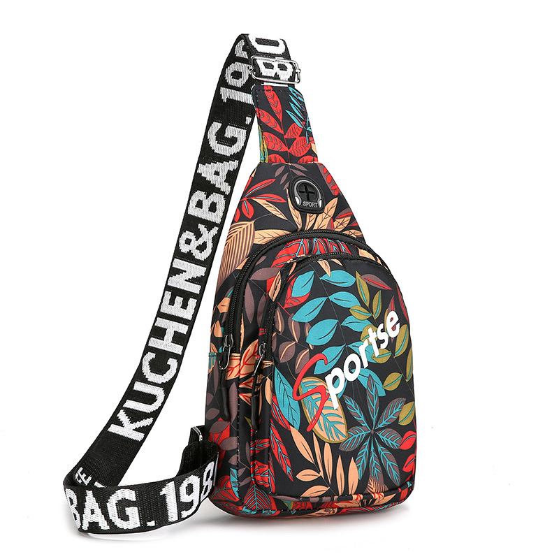 Crossbody torba - Oxford tkanina, vertikalno kvadratnog oblika, zatvaranje na zip, džep za telefon, poliester podstava