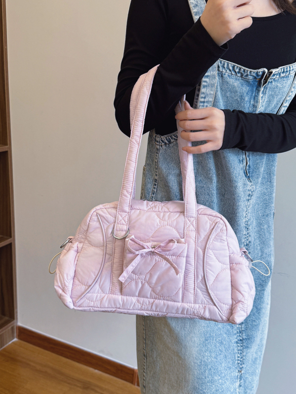 Tote torba za gradski stil, Oxford materijal, podlaktna verzija, zatvarač, vodoravni kvadratni oblik, dvostruke naramenice