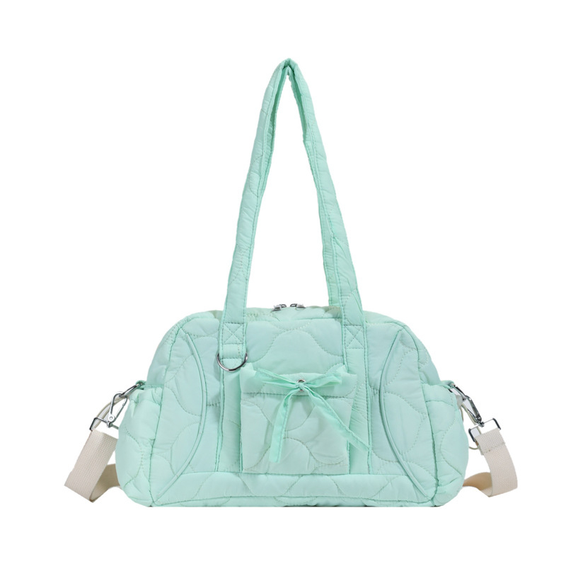 Tote torba za gradski stil, Oxford materijal, podlaktna verzija, zatvarač, vodoravni kvadratni oblik, dvostruke naramenice