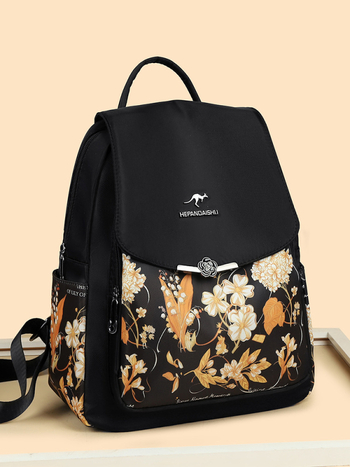 Ženski ruksak od Oxford platna s modnim otiskom, velika kapaciteta, zatvaranje poklopcem, skriveni džep sa zatvaračem i džep za telefon, proljeće 2025