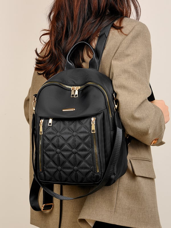 Раница за свободно време от Oxford плат, водоустойчива, триизмерен дизайн, затваряне с цип