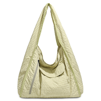 Lagana ženska torba za rame s crossbody naramenicom, horizontalni kvadratni oblik, Leisure travel stil, Oxford materijal, zatvarač, laminirani unutarnji džep