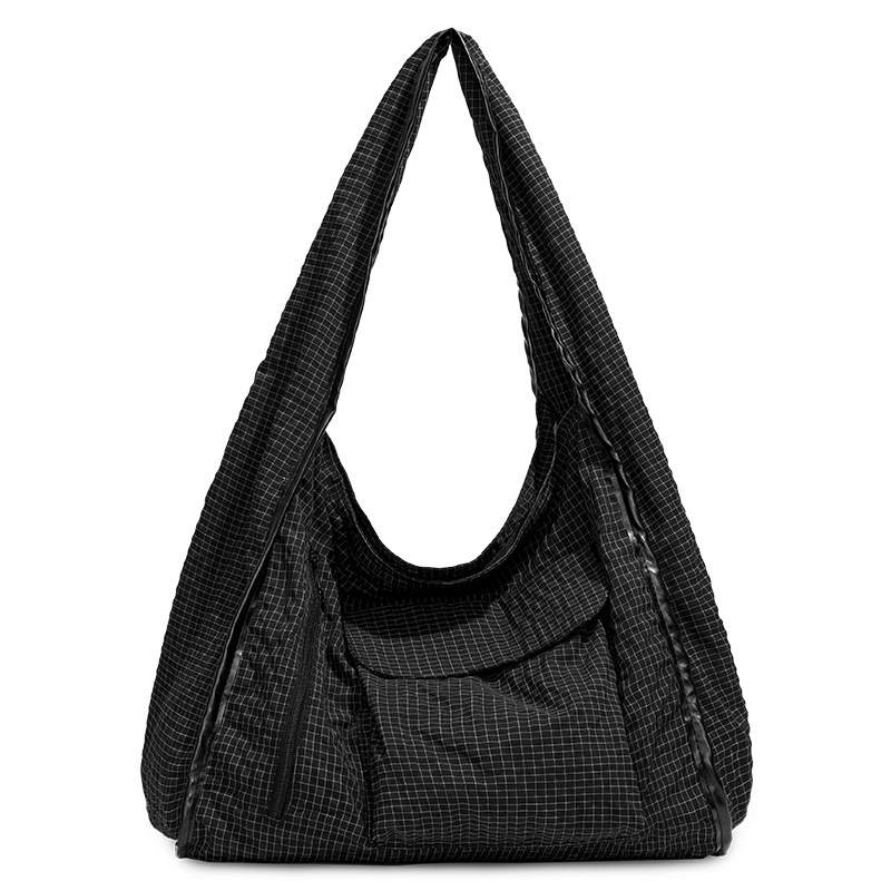 Lagana ženska torba za rame s crossbody naramenicom, horizontalni kvadratni oblik, Leisure travel stil, Oxford materijal, zatvarač, laminirani unutarnji džep