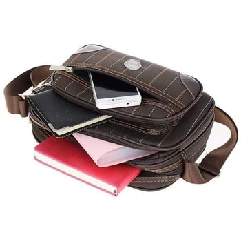 Crossbody torba od Oxford platna, mala kvadratna torba, kvadratni oblik, zatvaranje zatvaračem, unutarnji laminirani pretinac