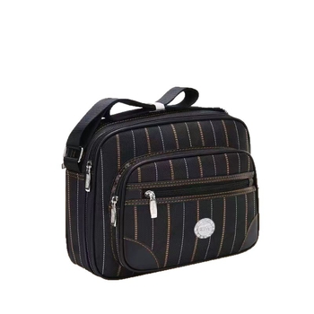 Crossbody torba od Oxford platna, mala kvadratna torba, kvadratni oblik, zatvaranje zatvaračem, unutarnji laminirani pretinac