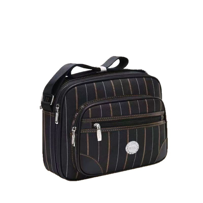 Crossbody torba od Oxford platna, mala kvadratna torba, kvadratni oblik, zatvaranje zatvaračem, unutarnji laminirani pretinac
