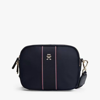 Crossbody torba za kameru — gradski minimalizam, Oxford platno, mala kvadratna forma, zatvarač, unutarnja džep za telefon