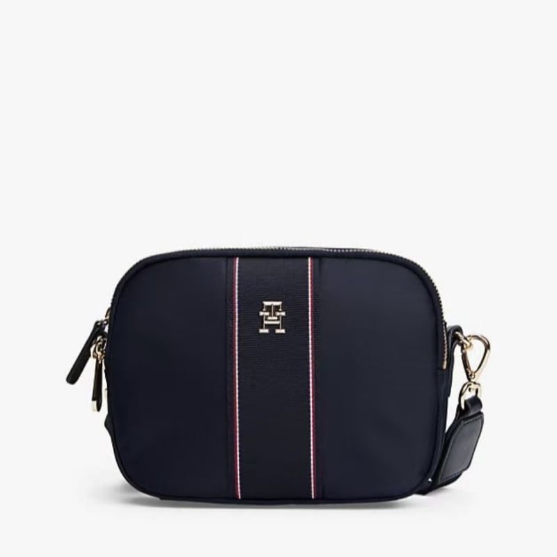 Crossbody torba za kameru — gradski minimalizam, Oxford platno, mala kvadratna forma, zatvarač, unutarnja džep za telefon