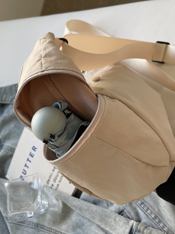 Dumpling torbica za ramena od Oxford platna, zip, džep za telefon i osobnu iskaznicu, s jednim remenom